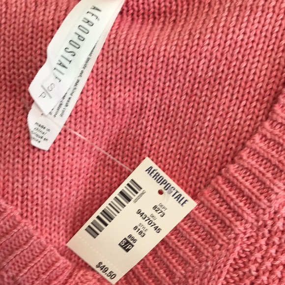 AEROPOSTALE Dark Pink Knit Sweater - Small - Picture 7 of 7